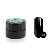 Гель-краска для стемпинга TNL №02 черная, 6 мл.