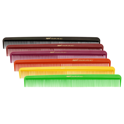 Riff Р401 А Расческа рабочая для стрижки, комбинированная, жёлтая