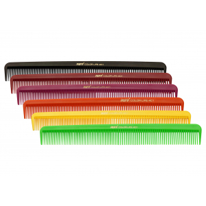 Riff Р401 А Расческа рабочая для стрижки, комбинированная, розовая