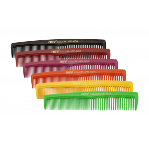 Riff Р404 А Расческа рабочая для стрижки, универсальная комбинированная, розовая