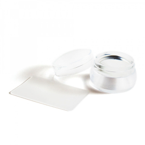 TNL Штамп для стемпинга большой, плоский, прозрачный