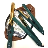 V131 Green Gold Titan Утюжок-гофре ПРО, 60-230 C, с золотым зеркальным титановым покрытием