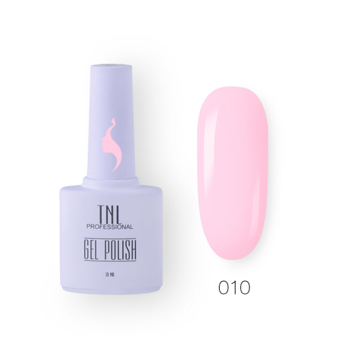TNL Гель-лак 8 Чувств №010 пастельно-сиреневый, 10 мл.