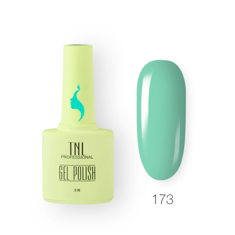 TNL Гель-лак 8 Чувств №173 бирюзовый, 10 мл.
