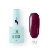 TNL Гель-лак 8 Чувств №312 пурпурная россыпь, 10 мл.