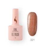 TNL Гель-лак 8 Чувств №321 сияющая карамель, 10 мл.