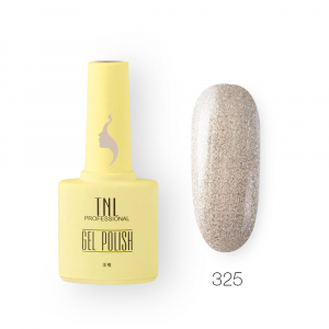 TNL Гель-лак 8 Чувств №325 сияющая шампань, 10 мл.