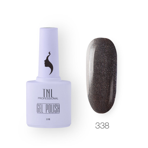 TNL Гель-лак 8 Чувств №338 графитовая пыль, 10 мл.