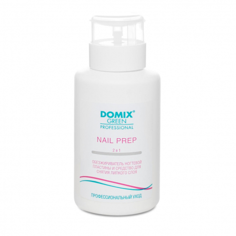 DGP Обезжириватель ногтевой пластины и средство для снятия липкого слоя 2 в 1 Nail Prep, 255 мл. с помпой