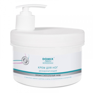 DGP Крем для ног дезодорирующий с серебром и маслом чайного дерева, 500 мл.