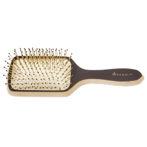 BRB-200 DEWAL Щетка массажная прямоугольная, деревянная, мини, нейлоновый штифт, 11 рядов 