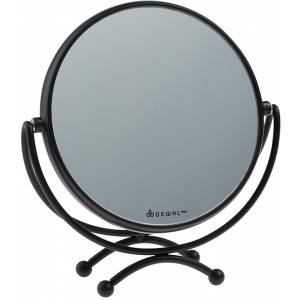 MR-320 black DEWAL Зеркало в черной оправе 18,5*19 см.