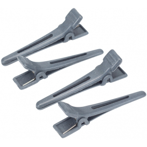 CL2501CBN Зажим двойной черный, карбон 4,5 см (50шт./упак.)