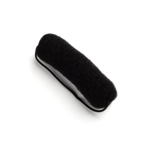 TNL Валик для прически, черный, с резинкой, нейлон