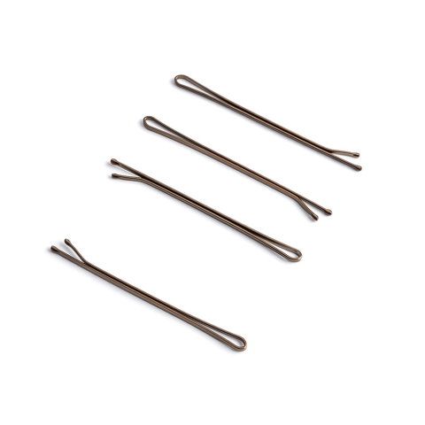 TNL Невидимки для волос 70 мм. бронзовые, 40 шт.