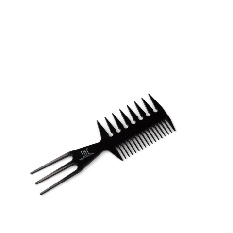 TNL Расческа для мелирования комбинированная, двухсторонняя, 205 мм, черная