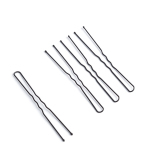 TNL Шпильки для волос, черные, 76 мм, 60 шт.