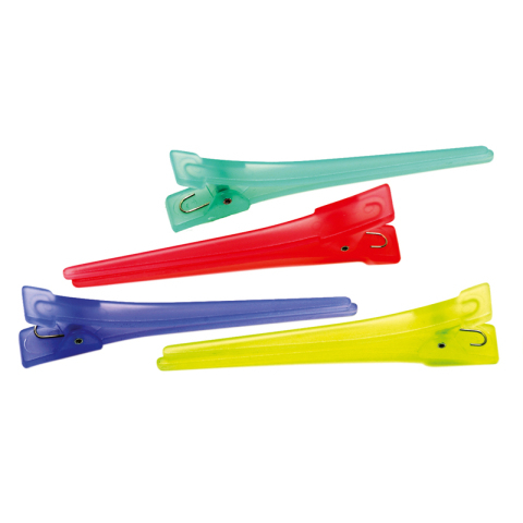 CL2521 Зажим средний цветной, пластик 6 см (12 шт)