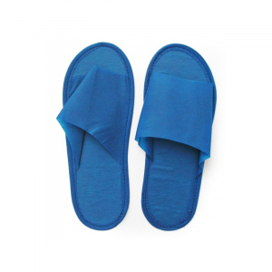 БИНОВИ Тапочки с открытым мысом мягкие, синие, в индивуд. упак. 1 пара