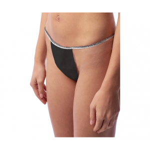 БИНОВИ Трусики Танго, женские, одноразовые, черные 1/25 шт.