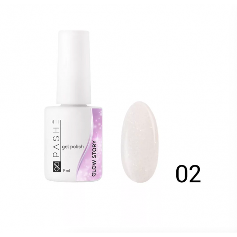 Гель-лак PASHE Glow Story №02 - карамельный свет, 9 мл.
