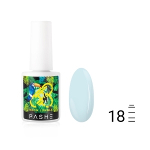 Гель-лак PASHE Neon Jungle №18 - Нежно-голубой, 9 мл.