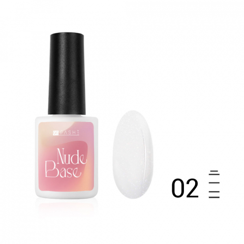 Цветная база PASHE Nude base №02 - мягкое облако, 9 мл.