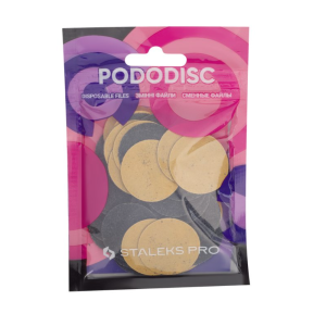 PDF-25-180 Staleks Сменные файлы для педикюрного диска L 180 грит, 50 шт.