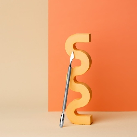 PS-50/2 Лопатка маникюрная SMART (пушер скругленный + топорик)