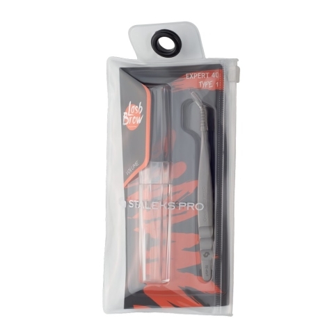 ТЕ-40/1 Пинцет профессиональный для ресниц EXPERT L-образный 50"