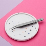 ТЕ-41/7 Пинцет профессиональный для ресниц EXPERT L-образный 30"