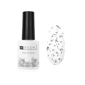 Закрепитель для гель-лака PASHE Potal, серебро, без л/с, 9 мл.