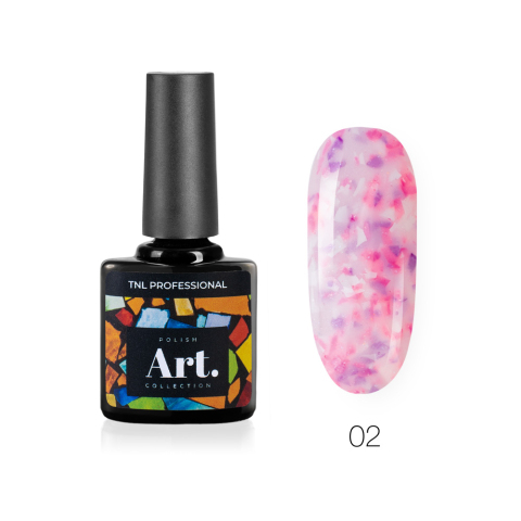 TNL Гель-лак ART №02 - розово-лиловый, 10 мл.
