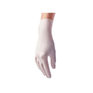 БИНОВИ Перчатки нитриловые текстурированные на пальцах, XS 50 пар, Белые