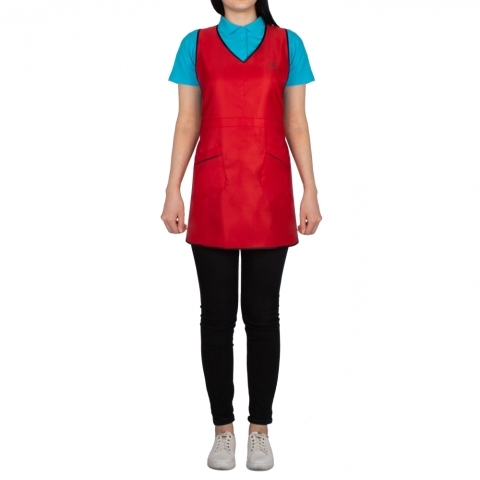 387022 TNL Фартук Иветти двусторонний, красный Н-12