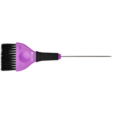JB-002 Кисть для окрашивания с черной щетиной широкая 50 мм, черная с фиолетовым