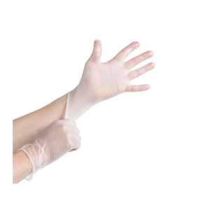 БИНОВИ Перчатки виниловые прозрачные М/50 пар.