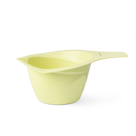 1006896 TNL Миска для окрашивания квадратная, фисташковая Soft Touch, 280 мл.