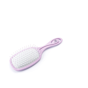 206280 TNL Щетка массажная для волос прямоугольная, 78*230 мм, розовая