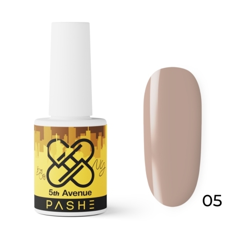 Цветной гель-лак PASHE 5th Avenue №05 Шоколадный чизкейк, 9 мл.