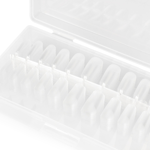 TNL Гелевые типсы №801 квадрат матовый