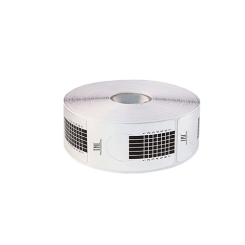 TNL Формы узкие одноразовые для наращивания ногтей, серебро, 500 шт.