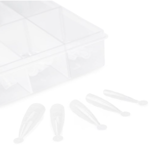 TNL Верхние формы для наращивания ногтей Миндаль, 120 шт.