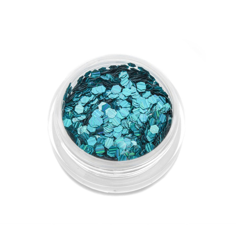 TNL Шестигранники Кошачий глаз бирюзовый №3