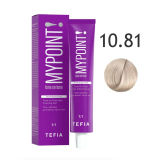 Mypoint Гель-краска 10.81 Экстра светлый коричнево-пепельный блондин, 60 мл.