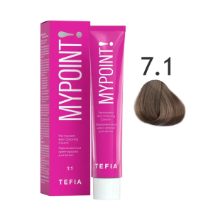 Mypoint Крем-краска 7.1 Пепельный блондин, 60 мл.