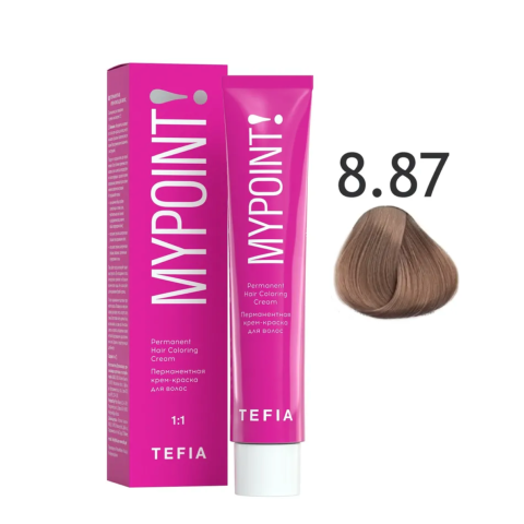 Mypoint Крем-краска 8.87 Светлый коричнево-фиолетовый блондин, 60 мл.