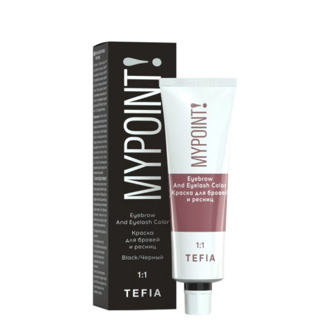 Mypoint Краска для бровей и ресниц, чёрный, 25 мл.