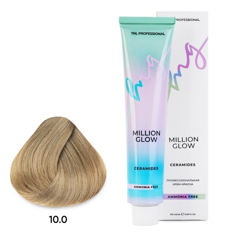 TNL 10.0 Крем-краска Б/А Million Glow Ammonia, платиновый блонд, 100 мл.