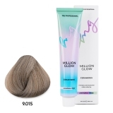 TNL 9.015 Крем-краска д/волос Б/А Million Glow Ammonia, очень светлый блонд пастельно-стальной, 100 мл.